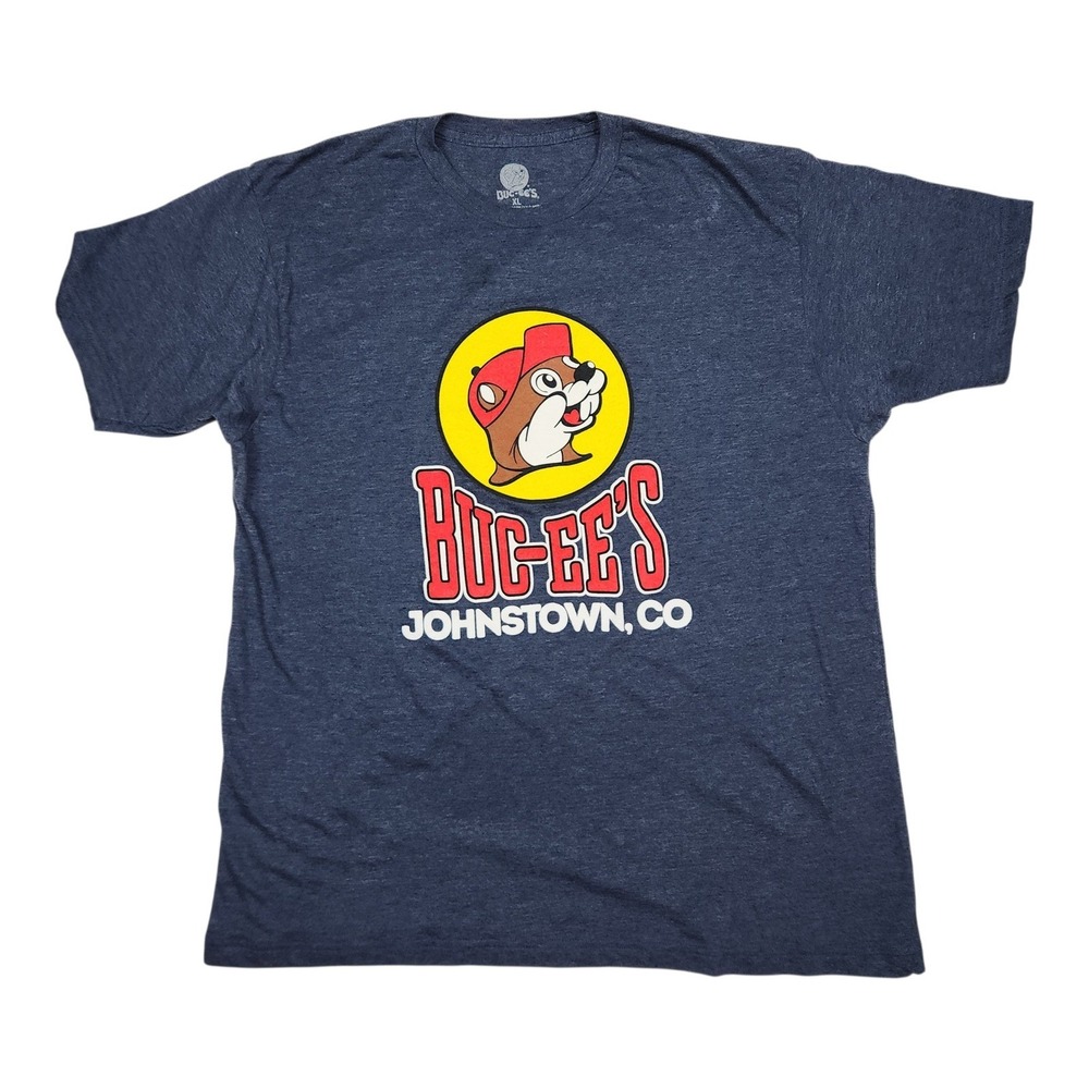 Buc-ee's Johnstown CO T Shirt Mens XL Navy Beaver Logo Gorpcore